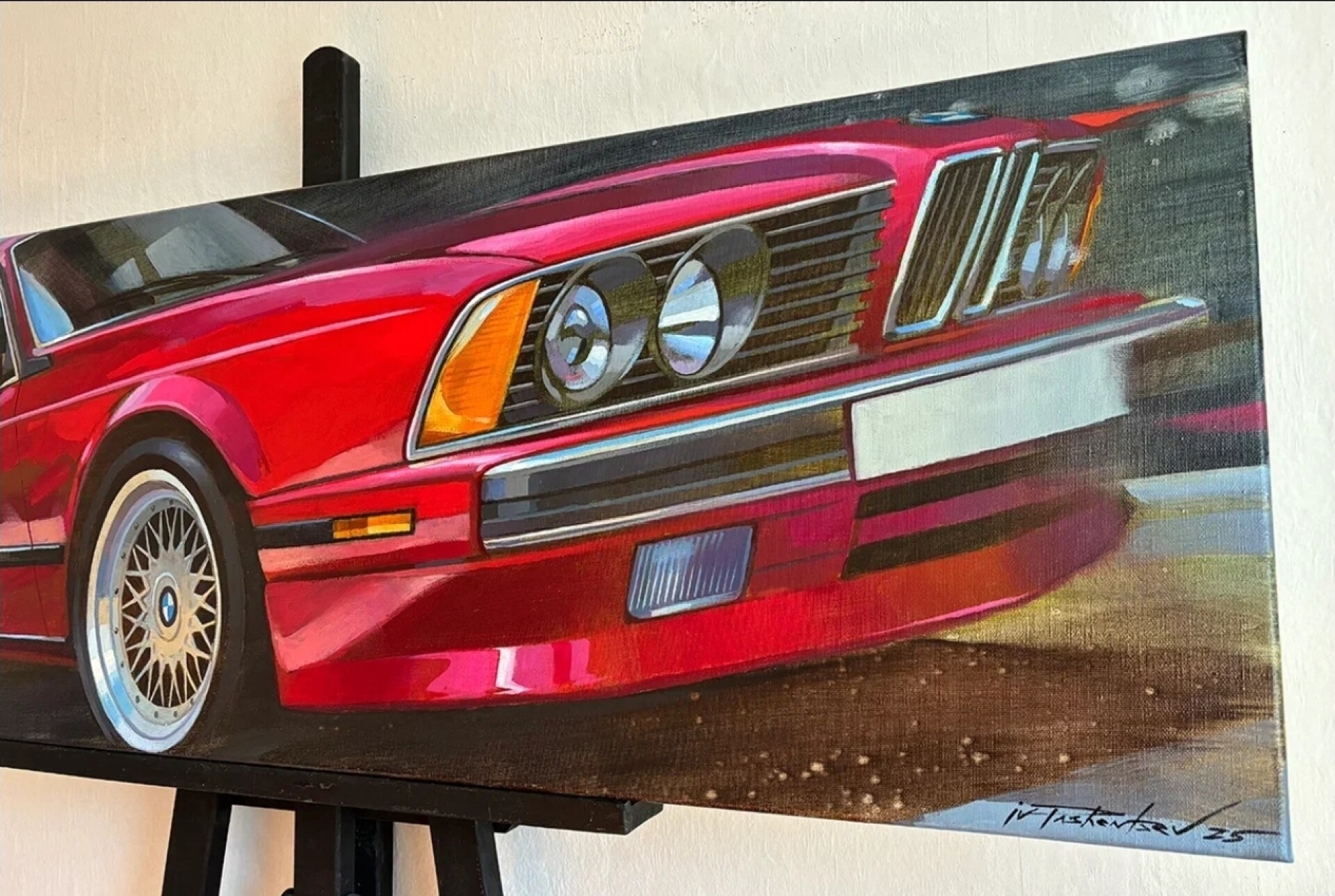 Картина Ивана Пашенцева: «BMW  E24» - Изображение 5