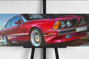 Картина Ивана Пашенцева: «BMW  E24» - Изображение 2