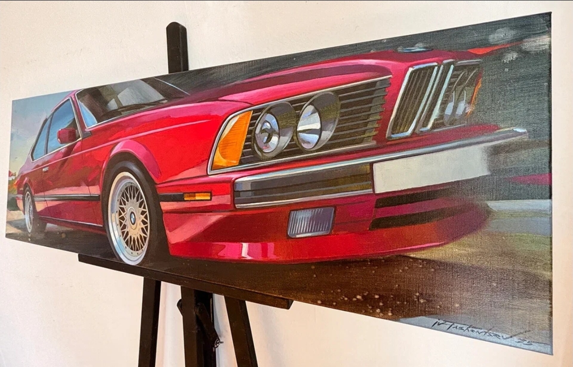 Картина Ивана Пашенцева: «BMW  E24» - Изображение 4