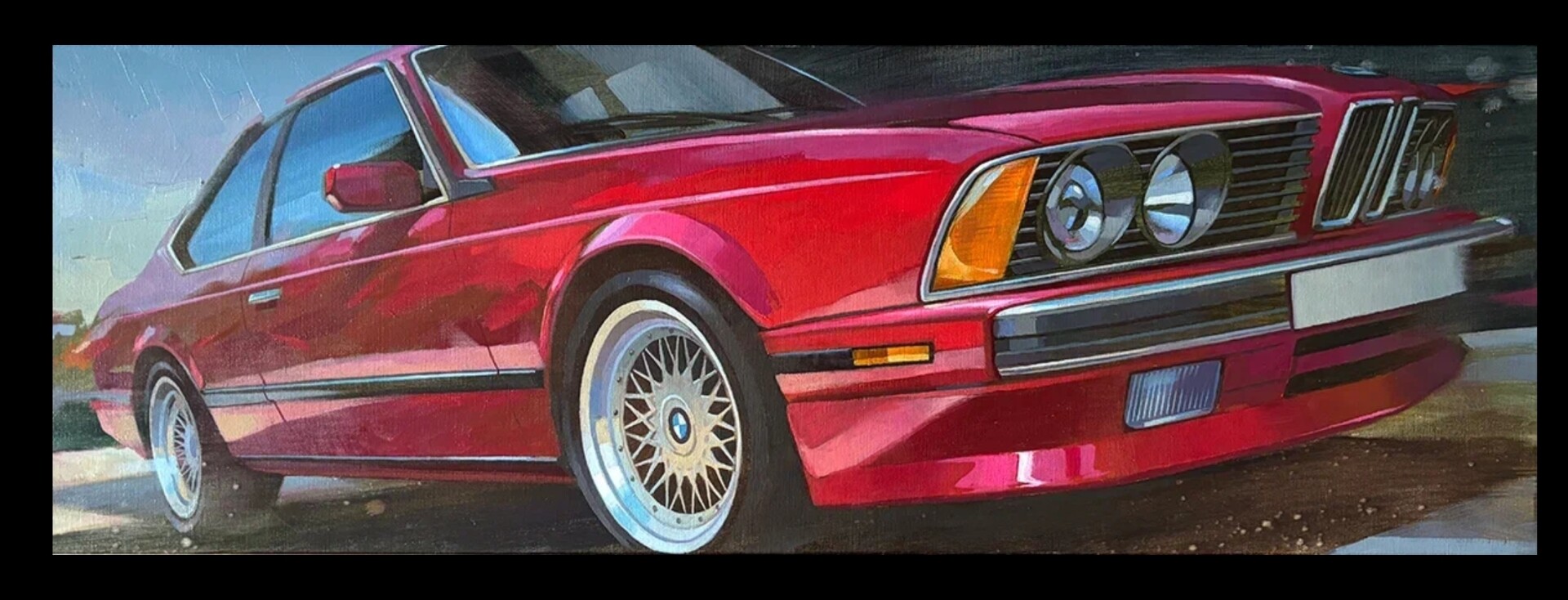 Картина Ивана Пашенцева: «BMW  E24» - Изображение 6