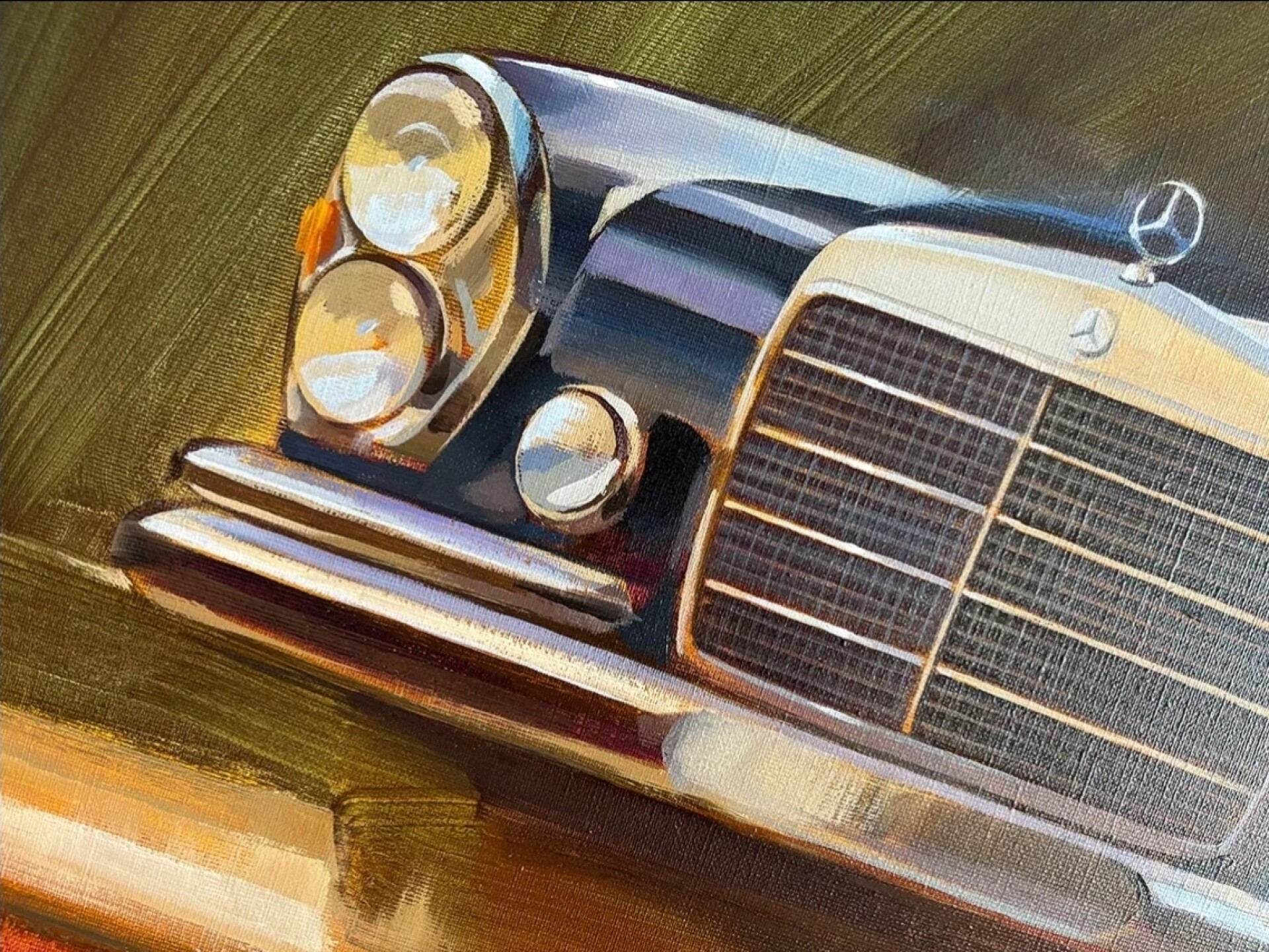 Картина Ивана Пашенцева: «Mercedes-Benz W111» - Изображение 6